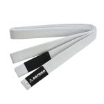 Yellow Martial Arts Belt with Black Stripe for Karate