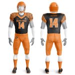 Orange custom football uniforms USA