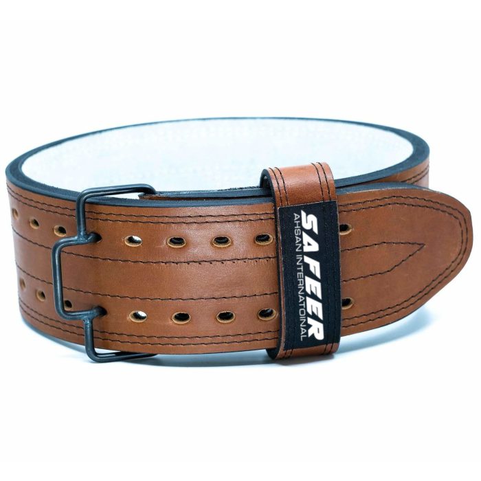 Brown Double Prong Leather Belt USA Buy from Safeer Ahsan International