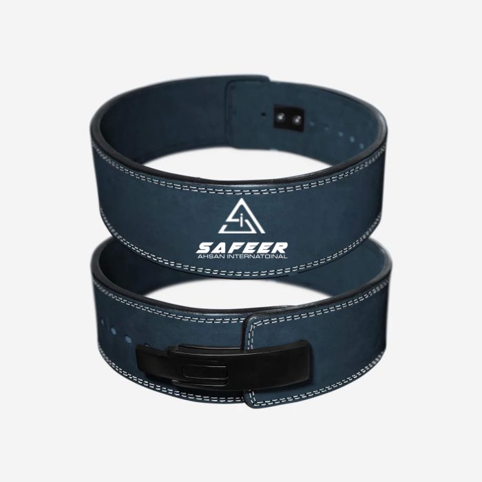 Navy Blue Powerlifting Lever Belt USA