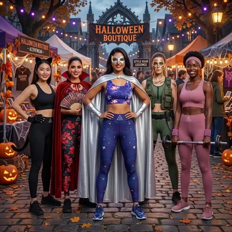 Sports bra outfit ideas for Halloween activewear costumes